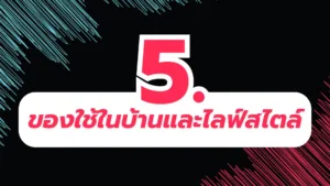 สินค้าขายดีใน TikTok 5. ในบ้านและไลฟ์สไตล์