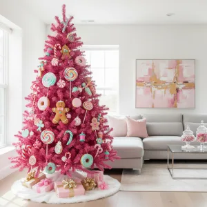 HomeGoods สร้างกระแส! ต้นคริสต์มาสสีชมพู ‘Candy Land’ กลายเป็นไวรัล นักช้อปแห่ตามหา