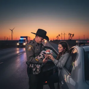 นาทีชีวิต! ตำรวจทางหลวงโอคลาโฮมาทำคลอดฉุกเฉินข้างทาง ช่วยทารกแรกเกิดปลอดภัย