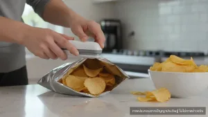 เครื่องซีลปากถุง ราคาหลักร้อย เวิร์กจริงไหม? ทดสอบซีลถุงขนมให้สดใหม่