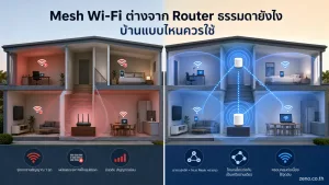 An editorial photograph of Mesh Wi featuring Mesh Wi-Fi