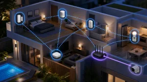 Zigbee กับ Wi-Fi แสดง เซ็นเซอร์ประตูหรือหน้าต่างแบบใช้แบตเตอรี่